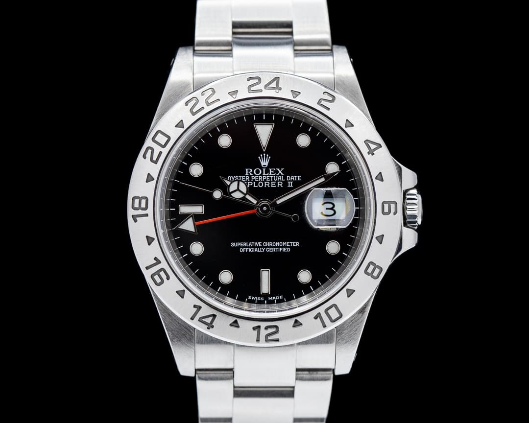 Rolex Explorer II SS Black Dial 16570