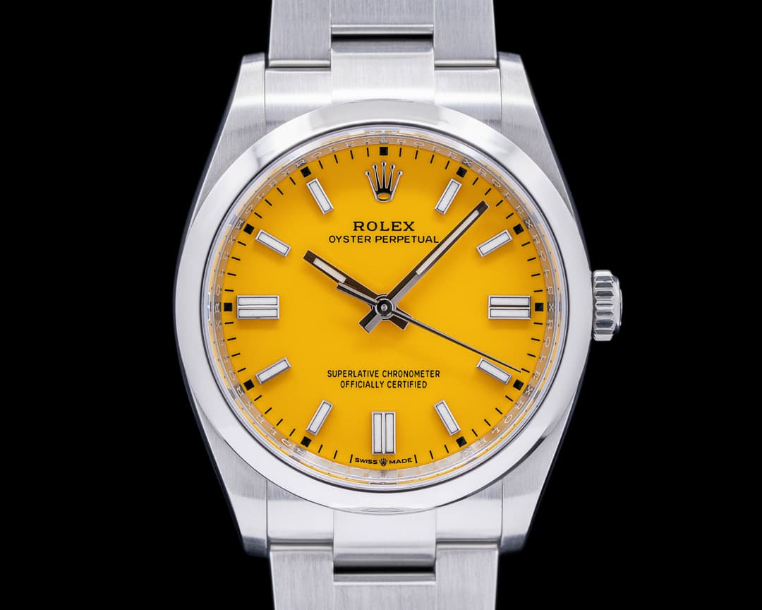 Rolex Oyster Perpetual 126000 36mm SS / Yellow Dial 