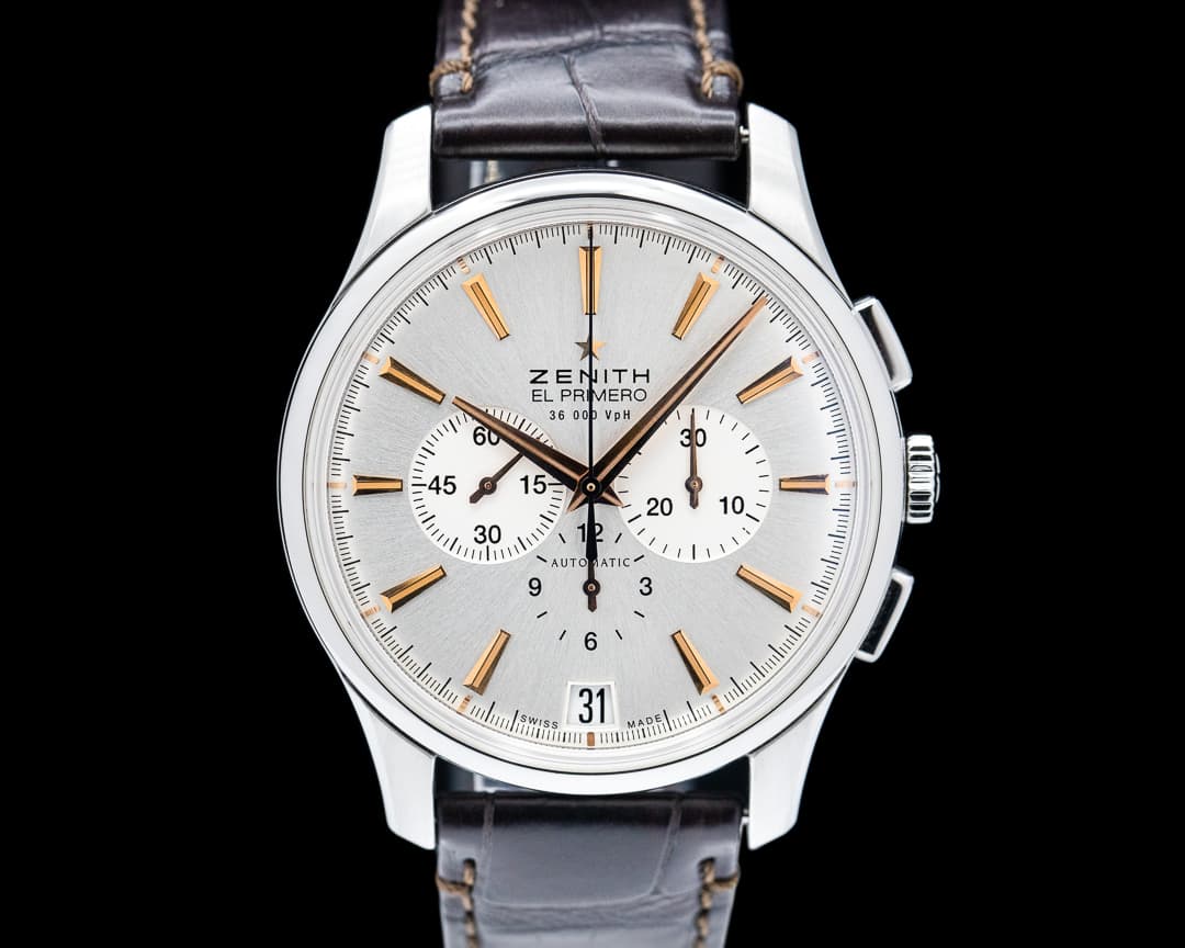 Zenith Captain Chronograph SS Silver Dial