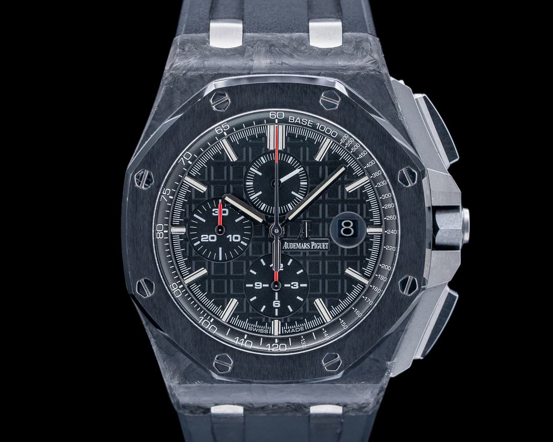 Audemars Piguet 26400AU Royal Oak Offshore Carbon Fiber Ceramic Bezel Titanium / Rubber
