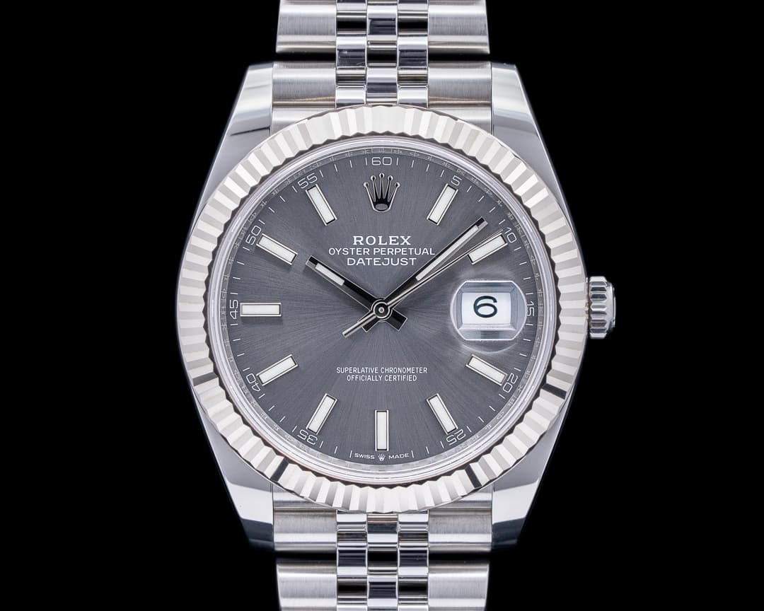 Rolex Datejust 41 Dark Rhodium Stick Dial SS/Oyster 2023
