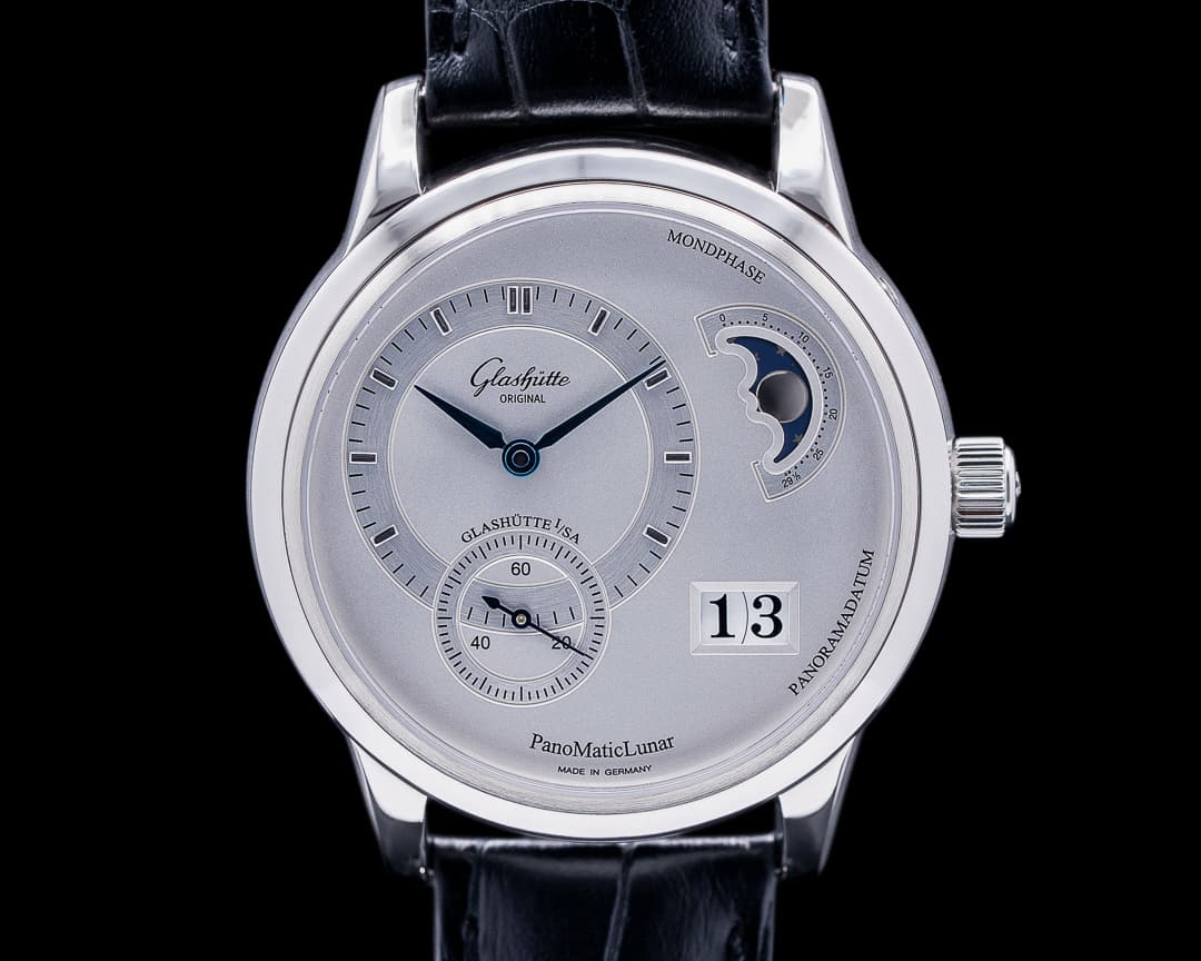 Glashutte Original PanoMaticLunar SS Silver Dial 