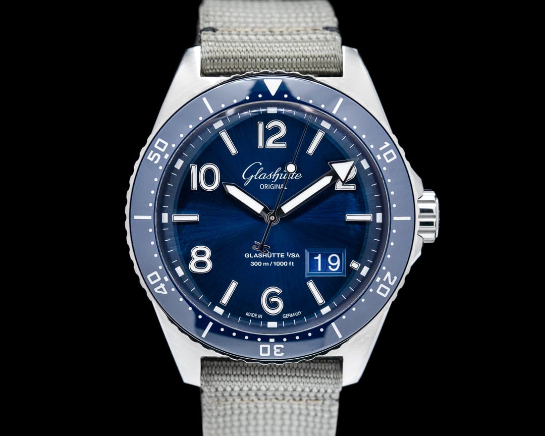 Glashütte Original SeaQ Panorama Date Blue Dial SS 