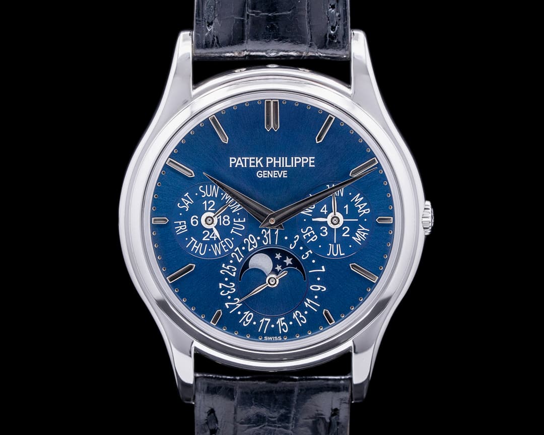 Patek Philippe Perpetual Calendar Platinum Blue Dial 5140P
