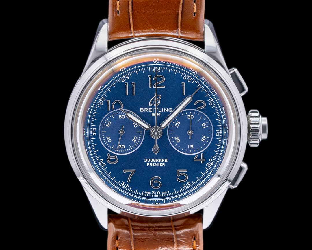 Breitling Premier B15 Duograph 42 Blue Dial