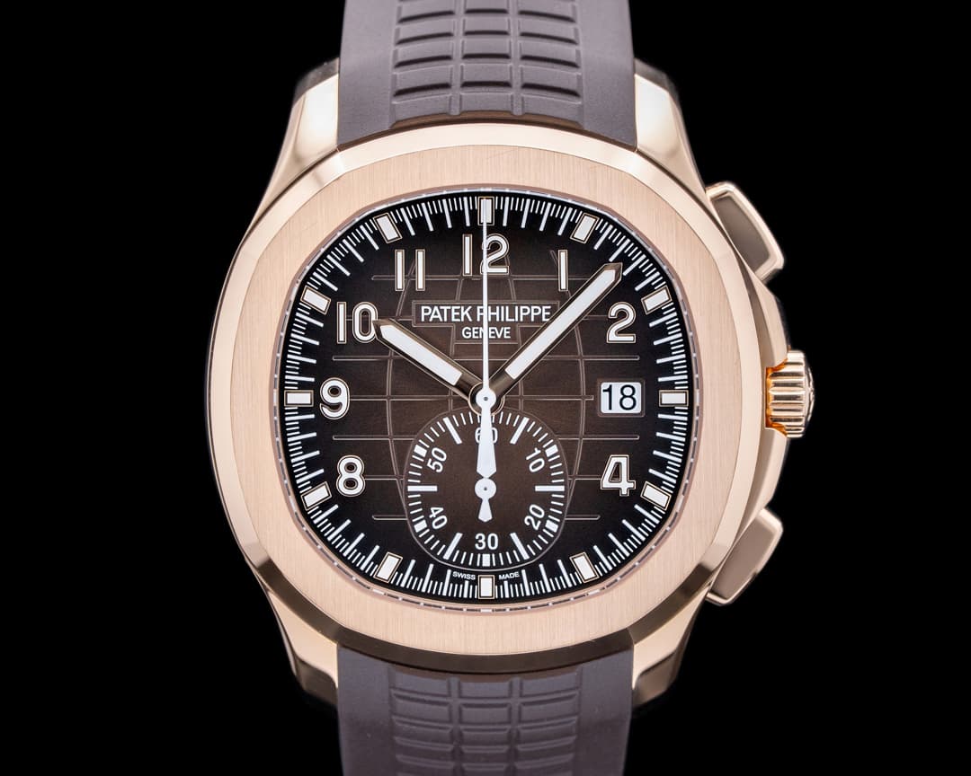 Patek Philippe 5968R Aquanaut Chronograph Rose Gold Brown Dial Chronograph