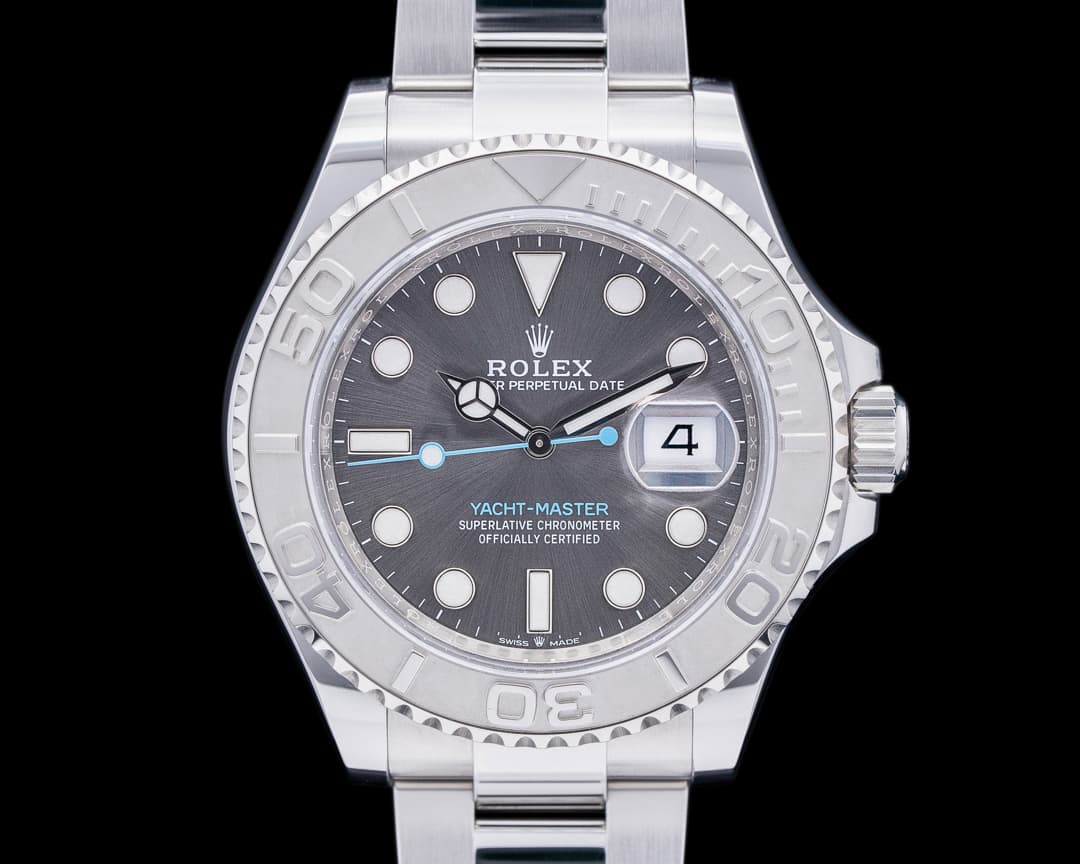 Rolex Yacht Master SS Dark Rhodium Dial / Platinum Bezel 