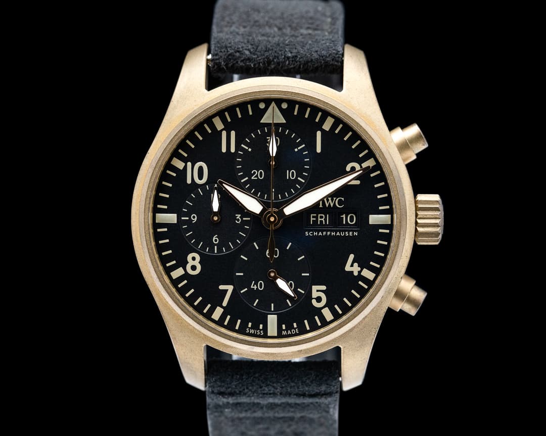 IWC Pilot's Watch Chronograph Spitfire Bronze Mr. Porter LE