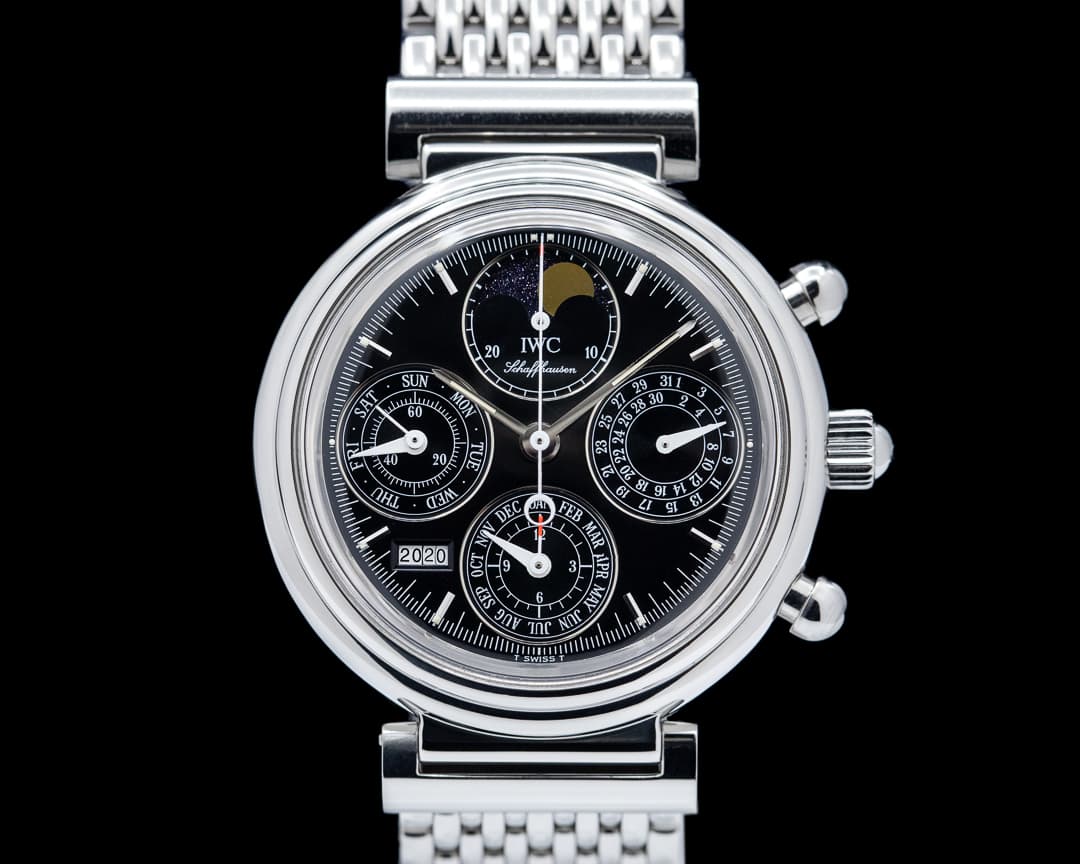 IWC Da Vinci Perpetual Chronograph Black SS / SS
