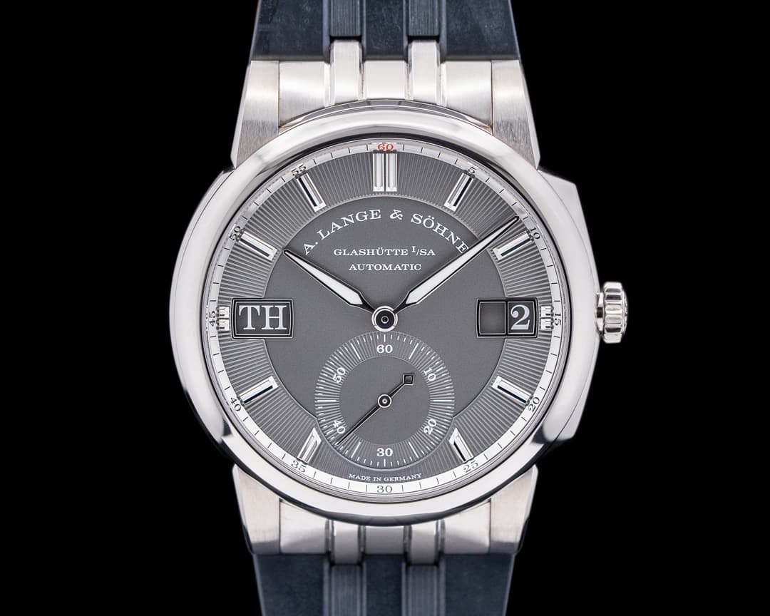 A. Lange and Sohne Odysseus 363.068 18K White Gold Grey Dial / Rubber 