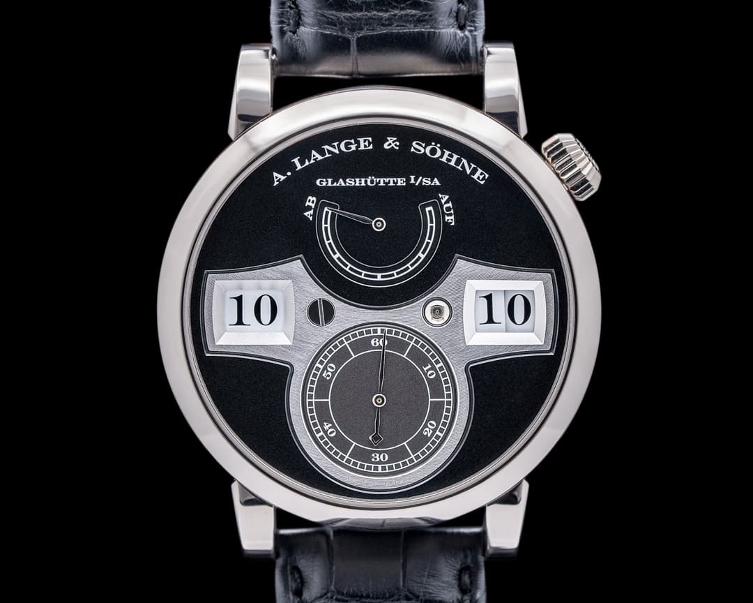 A. Lange and Sohne Zeitwerk 140.029 18K White Gold 