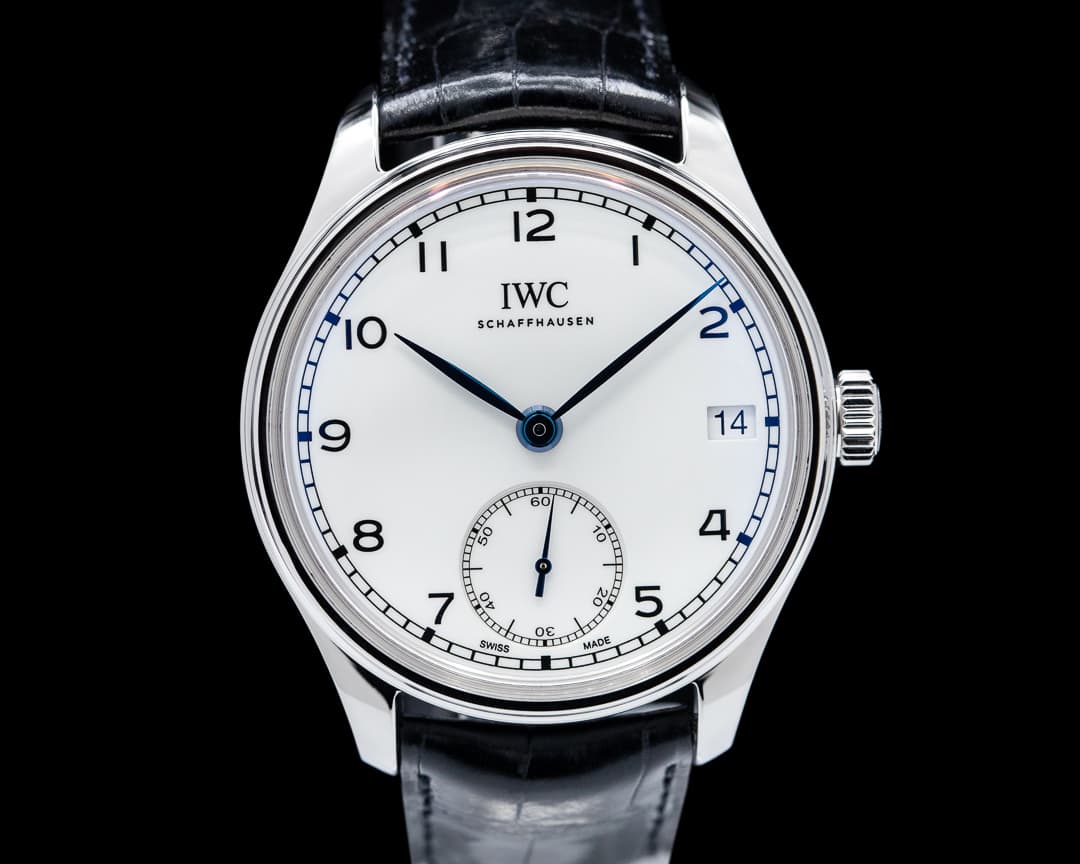 IWC Portuguse Hand Wound 8 Days Stainless Steel 150 Years