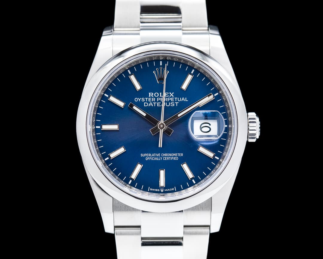 Rolex Datejust 126200 Blue Stick Dial / Oyster Bracelet 2021