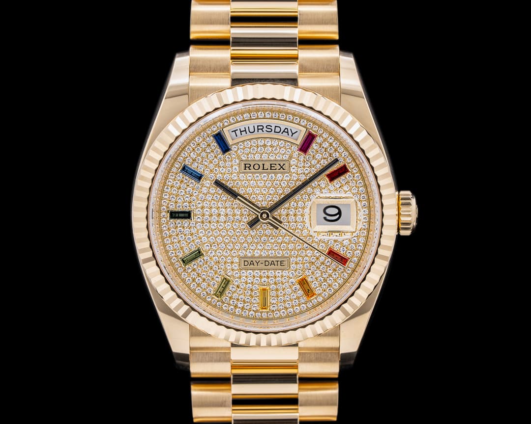 Rolex Day Date President RAINBOW 18k Yellow Gold