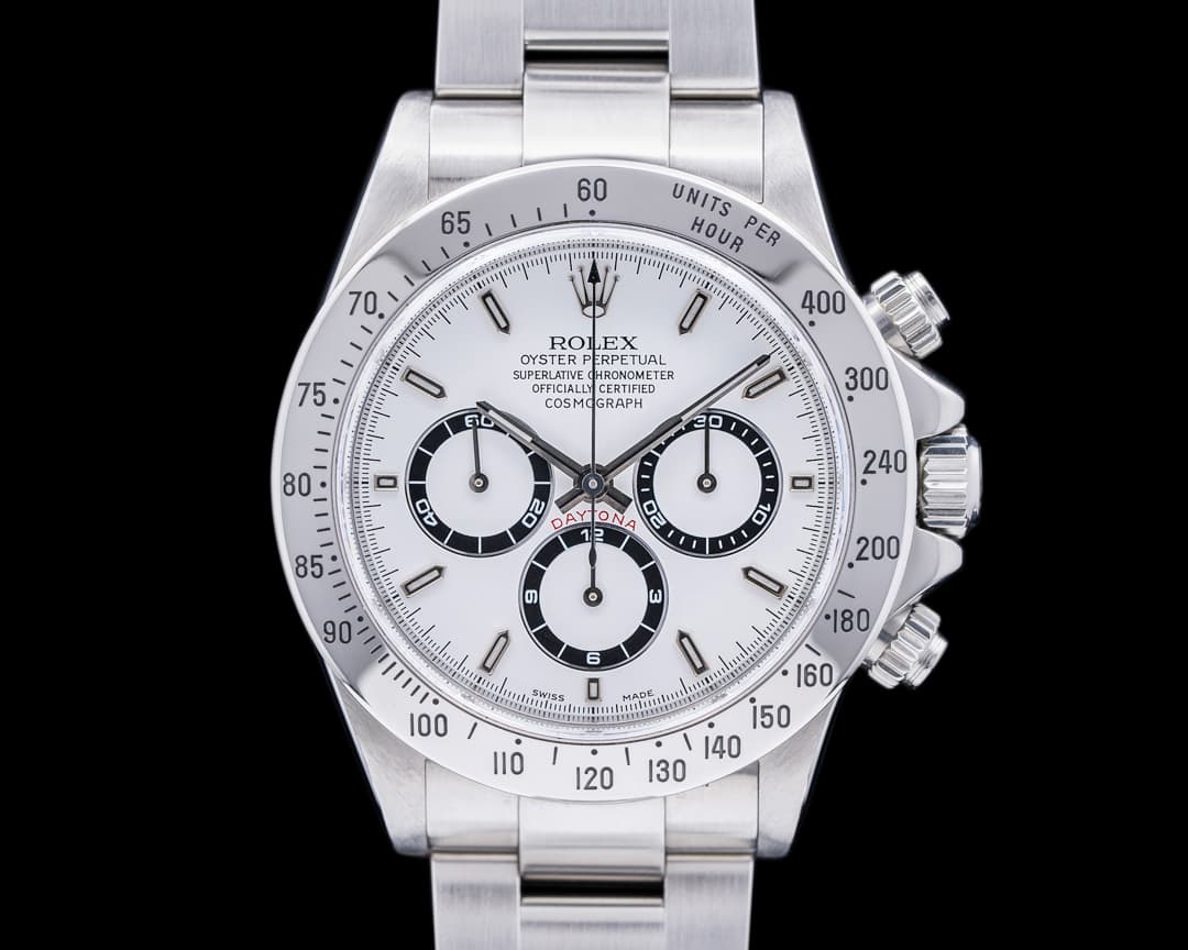 Rolex Daytona 16520 White Dial SS A-Serial BOX & PAPERS