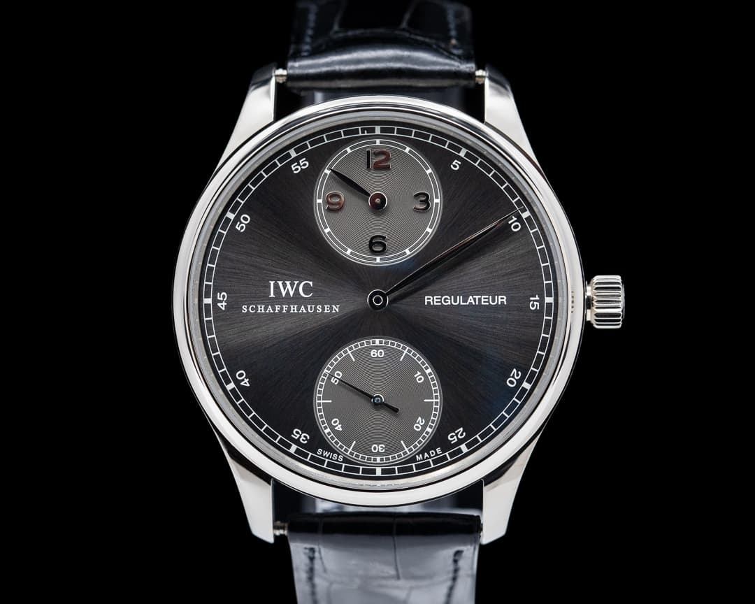 IWC Portuguese Regulator 18K White Gold Grey Dial 43MM