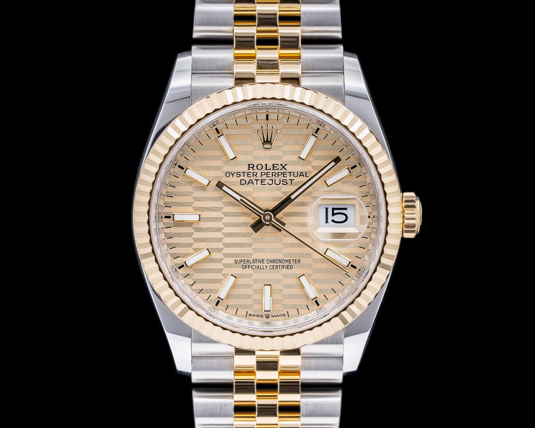Rolex Datejust 36 Motif Dial / Two-Tone Jubilee UNWORN