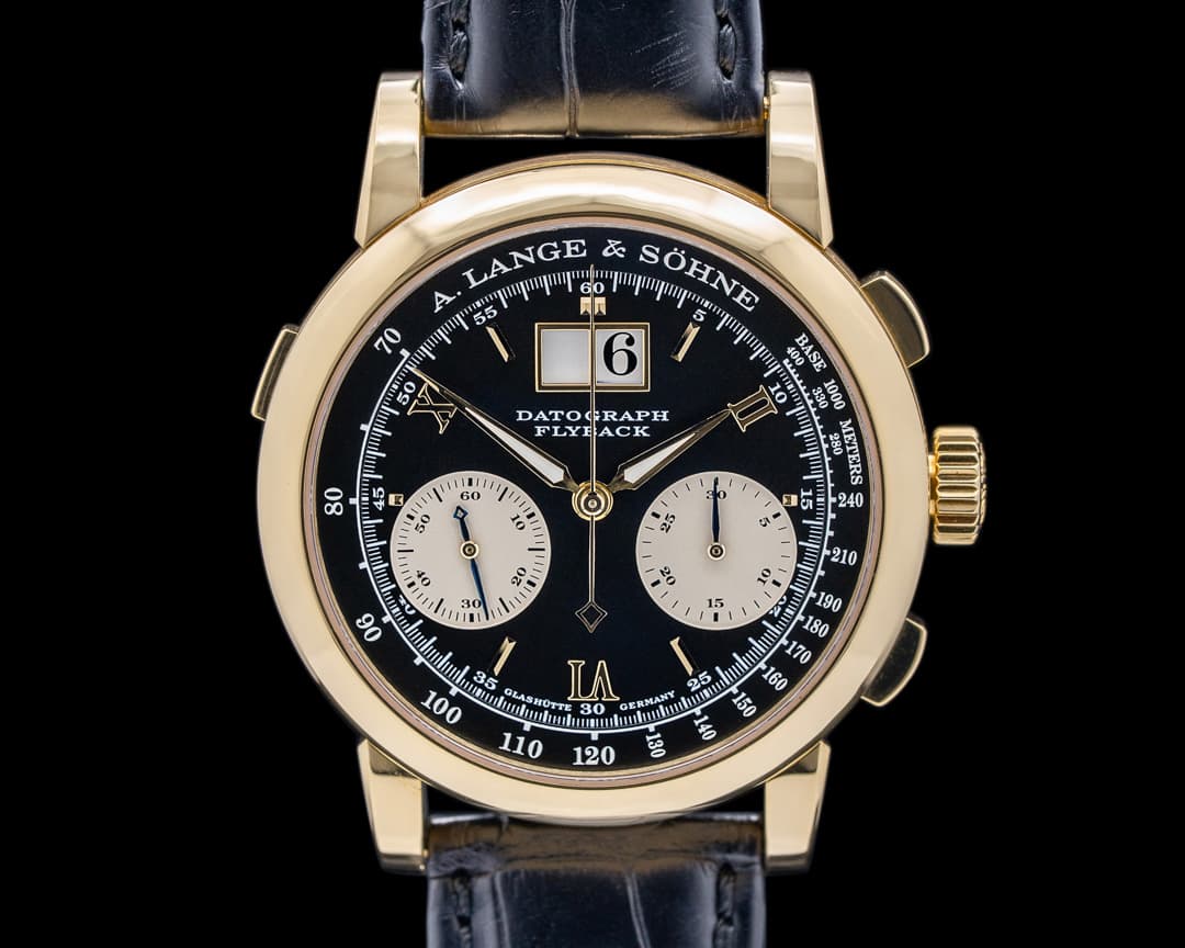 A. Lange and Sohne Datograph 403.041 18K Yellow Gold "YELLOWJACKET" RARE