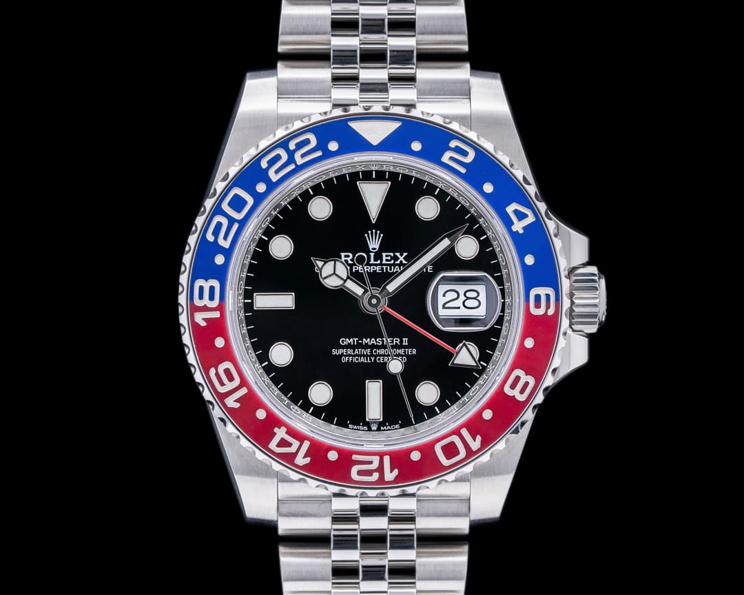 Rolex GMT Master II Ceramic 126710BLRO "Pepsi" SS / Jubilee