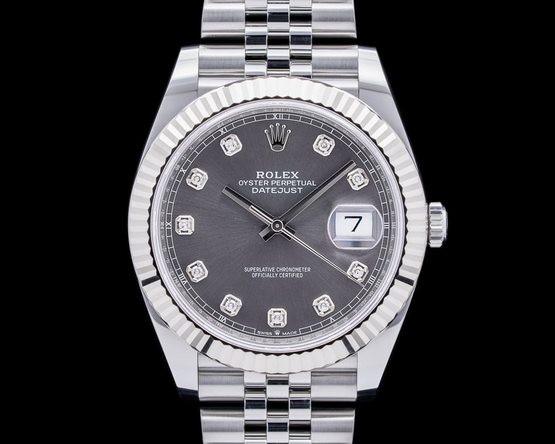 Rolex Datejust 41 Grey Diamond Dial