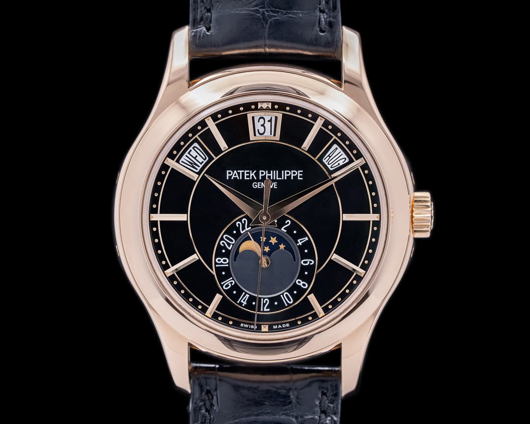 Patek Philippe Annual Calendar 5205R Black Dial 18k Rose Gold 