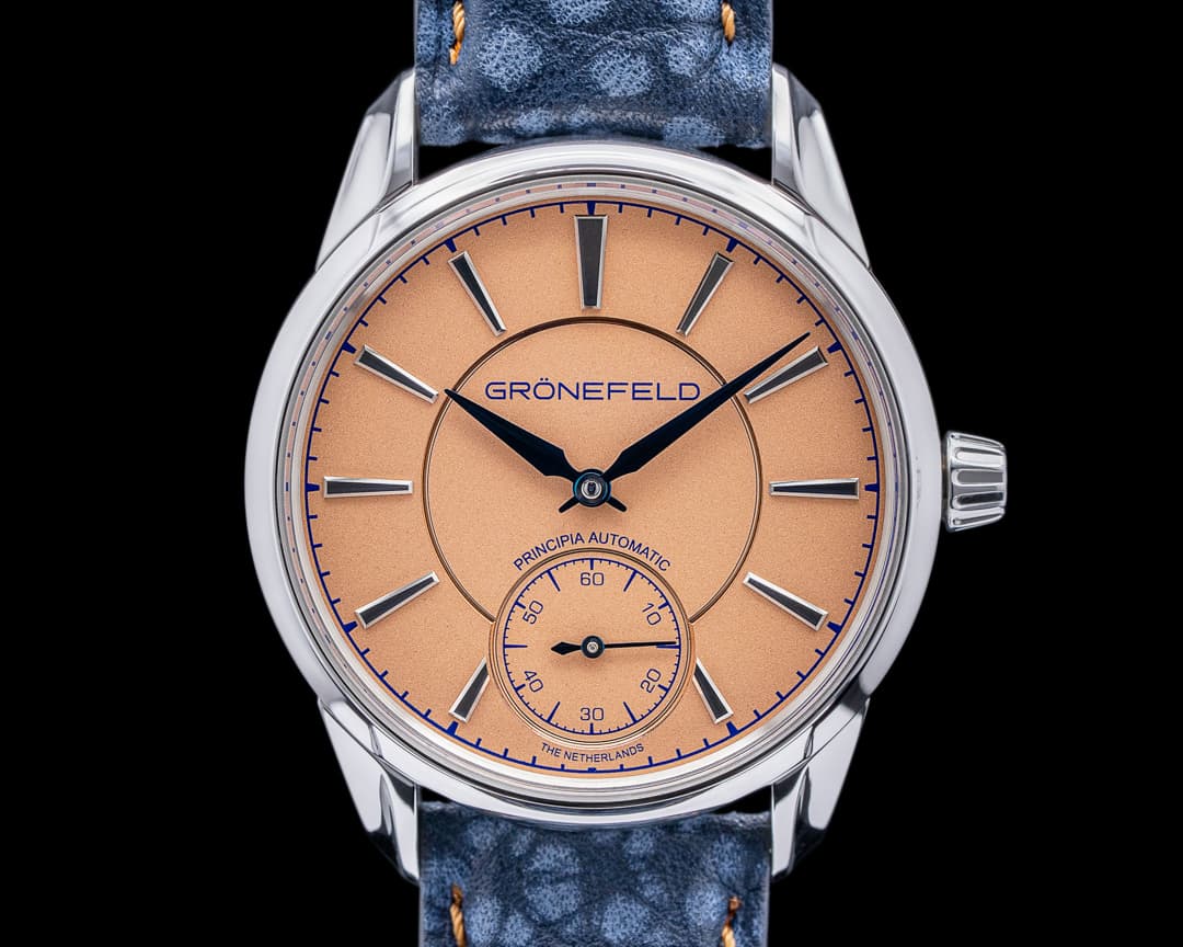 Gronefeld 1941 Principia Automatic Steel Salmon Dial 2023