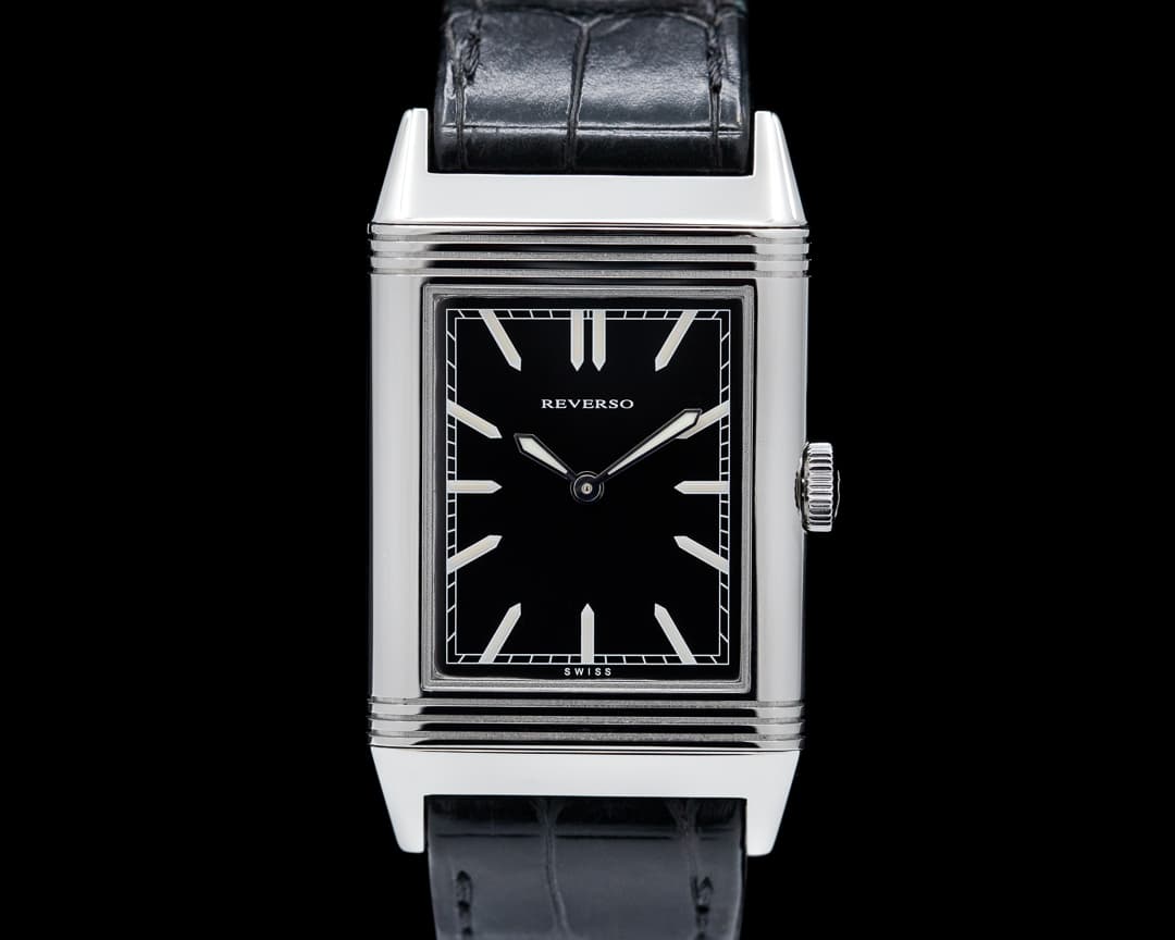 Jaeger LeCoultre Grande Reverso Tribute to 1931 Ultra Thin SS Black Dial