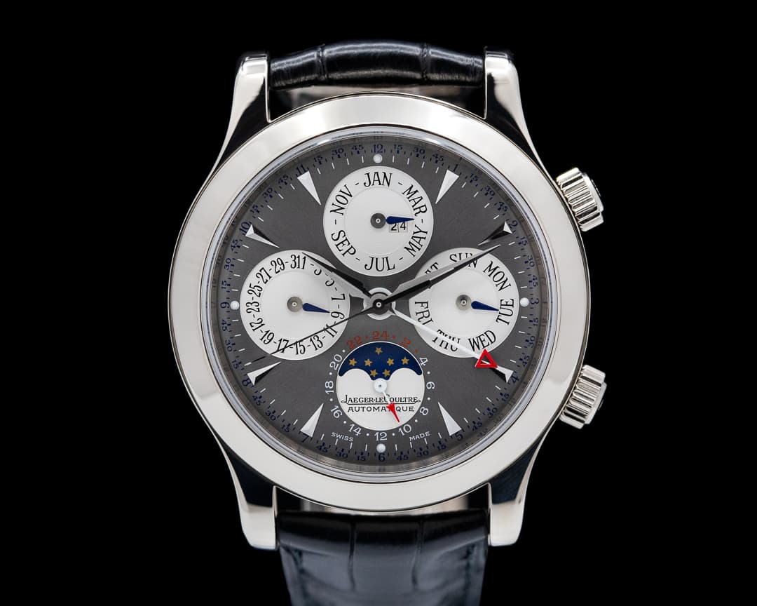 Jaeger LeCoultre Master Grande Memovox Perpetual Calendar 18k WG