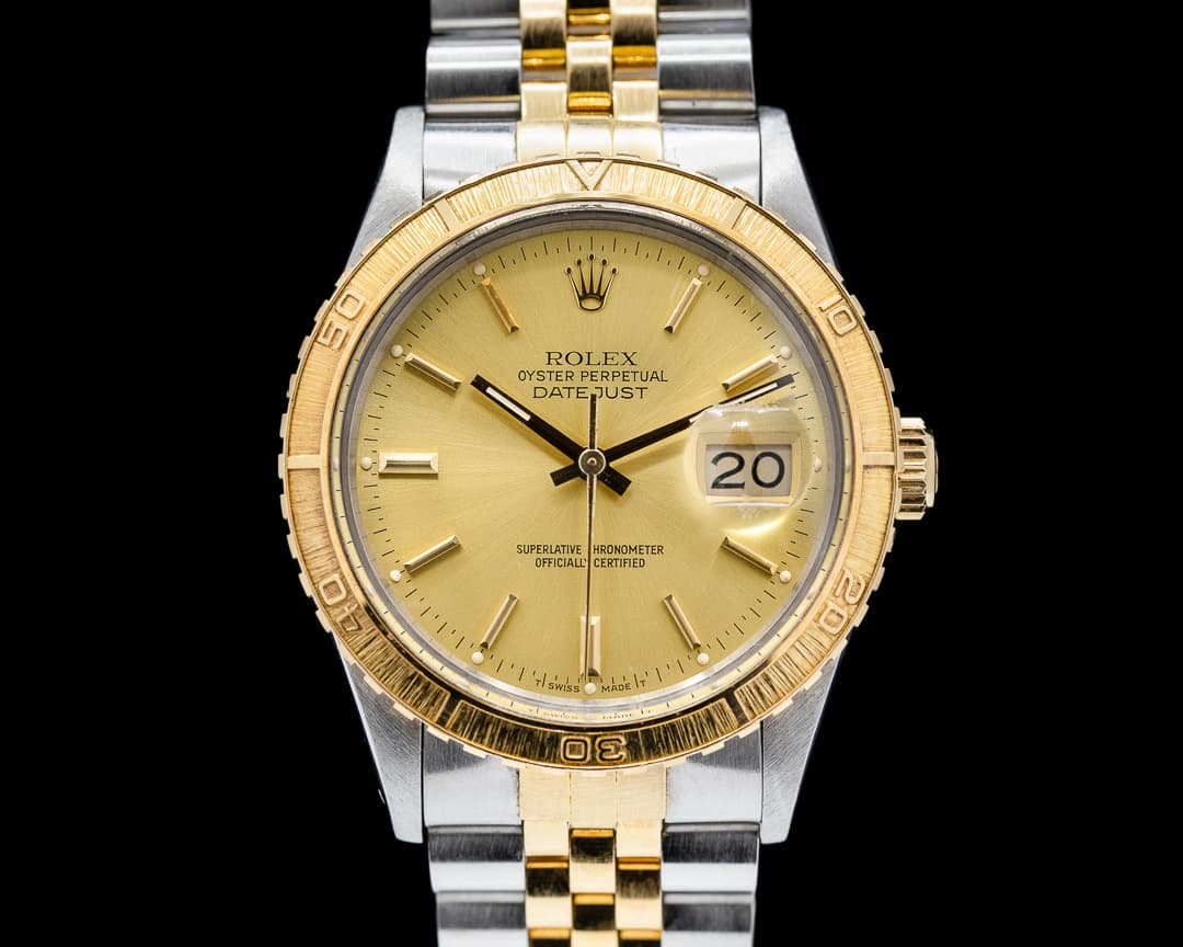 Rolex Datejust Turn-O-Graph SS/YG Champagne Dial