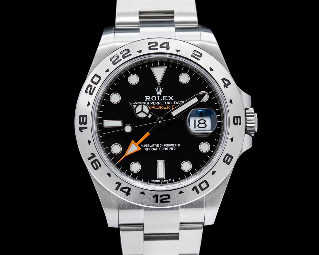Rolex Explorer II Black Dial SS