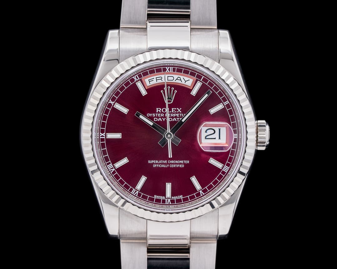 Rolex Day Date President Cherry Dial 18K WG