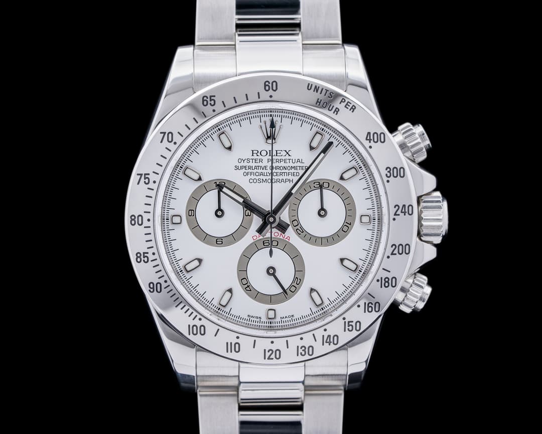 Rolex Daytona 116520 White Dial SS VERY SHARP