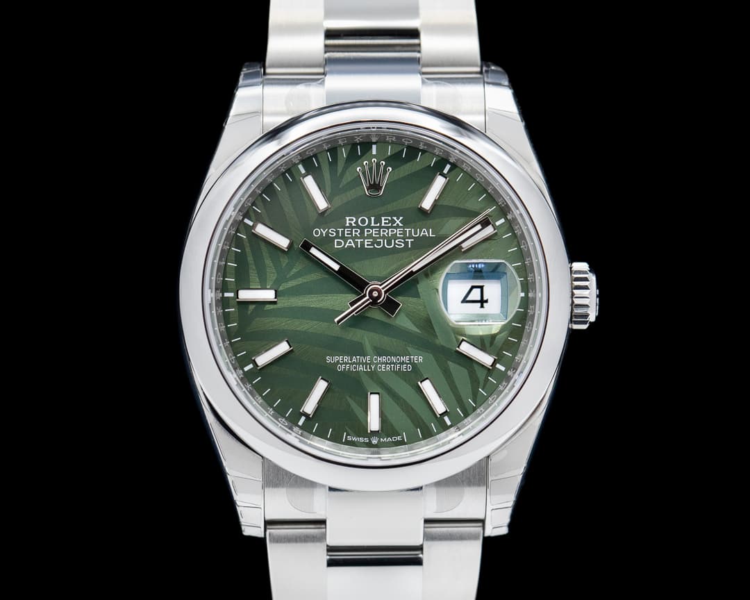 Rolex Datejust Green "Palm" Dial / Oyster Bracelet 2023 