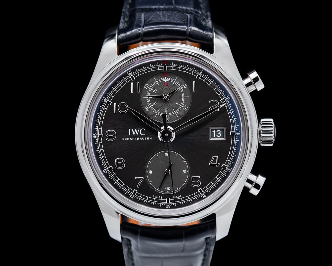 IWC Portuguese Chronograph Classic SS / Grey Dial Full Set