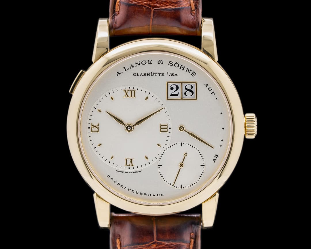 A. Lange & Söhne FIRST SERIES Lange 1 101.001 18K Yellow Gold SOLID BACK RARE FULL SET