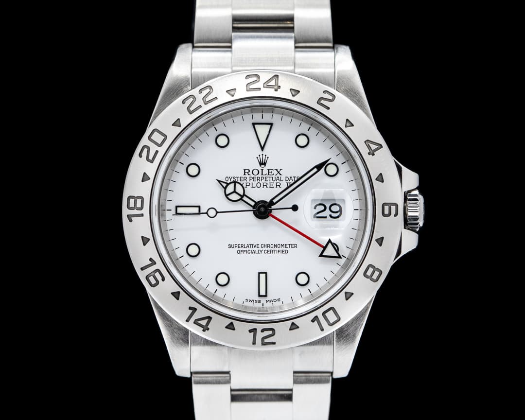 Rolex Explorer II "Polar" 16570 White Dial SS