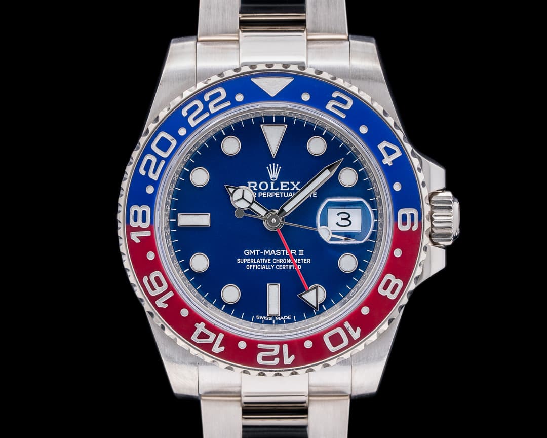 Rolex GMT Master II 116719 Ceramic "Pepsi" 18K WG / Dial 