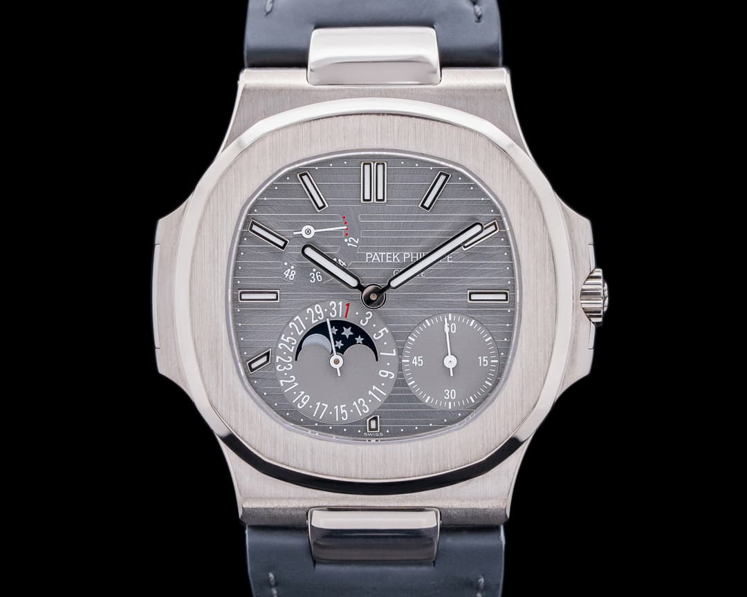 Patek Philippe Nautilus 5712G Power Reserve Moonphase 18K White Gold