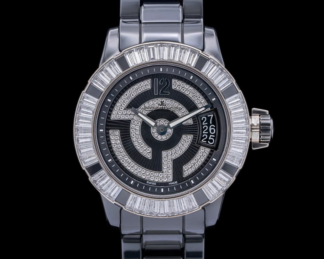 Jaeger LeCoultre Master Compressor Diver Diamond Set Black Ceramic RARE