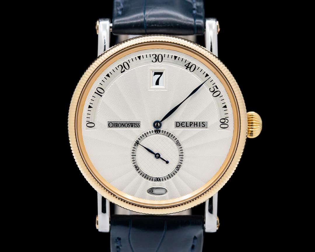 Chronoswiss Delphis Jump Hour Retrograde Minutes SS / 18k 