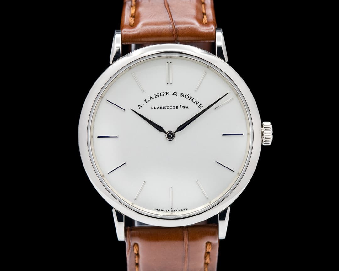 A. Lange and Sohne Saxonia Thin Manual Wind 201.027 18K White Gold 2022