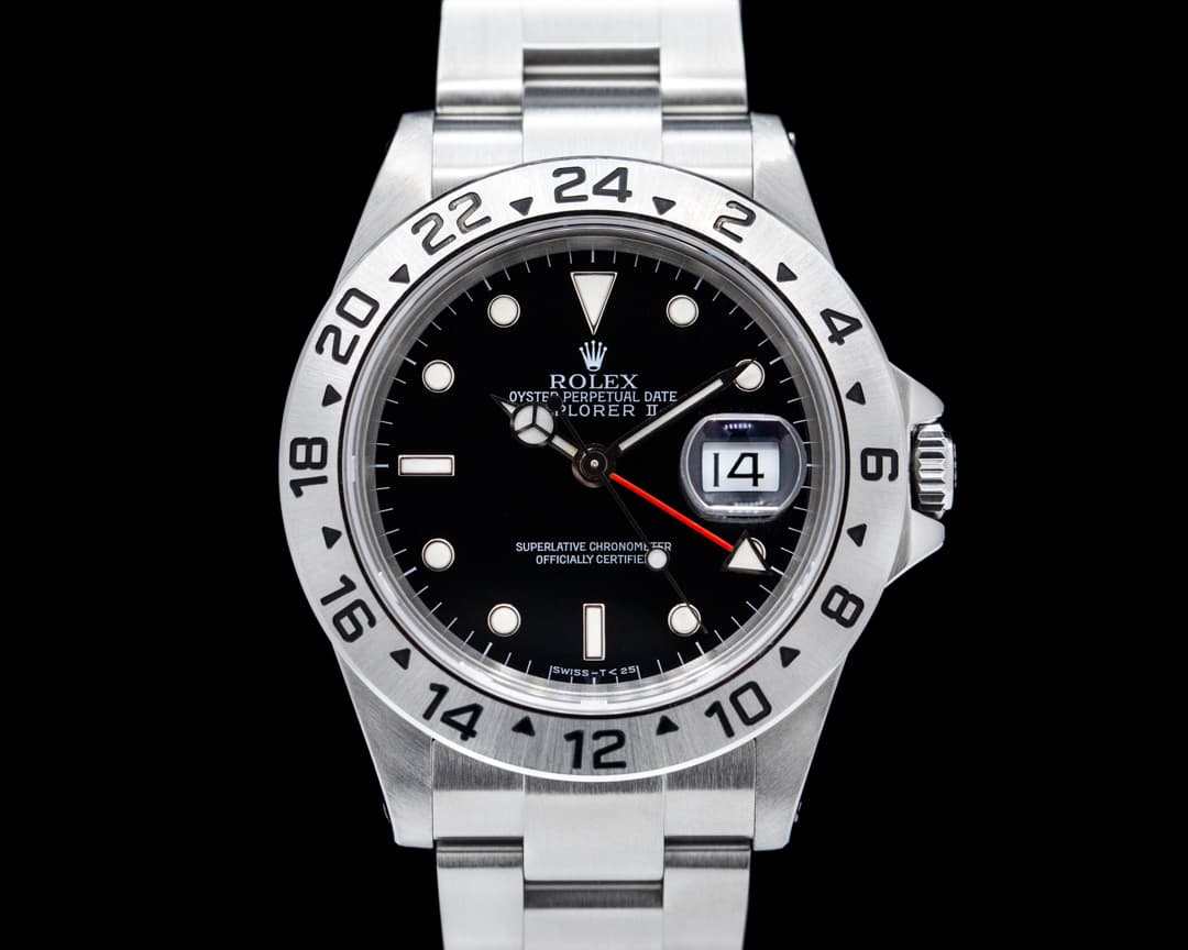 Rolex Explorer II SS Black Dial 16570 Very Sharp