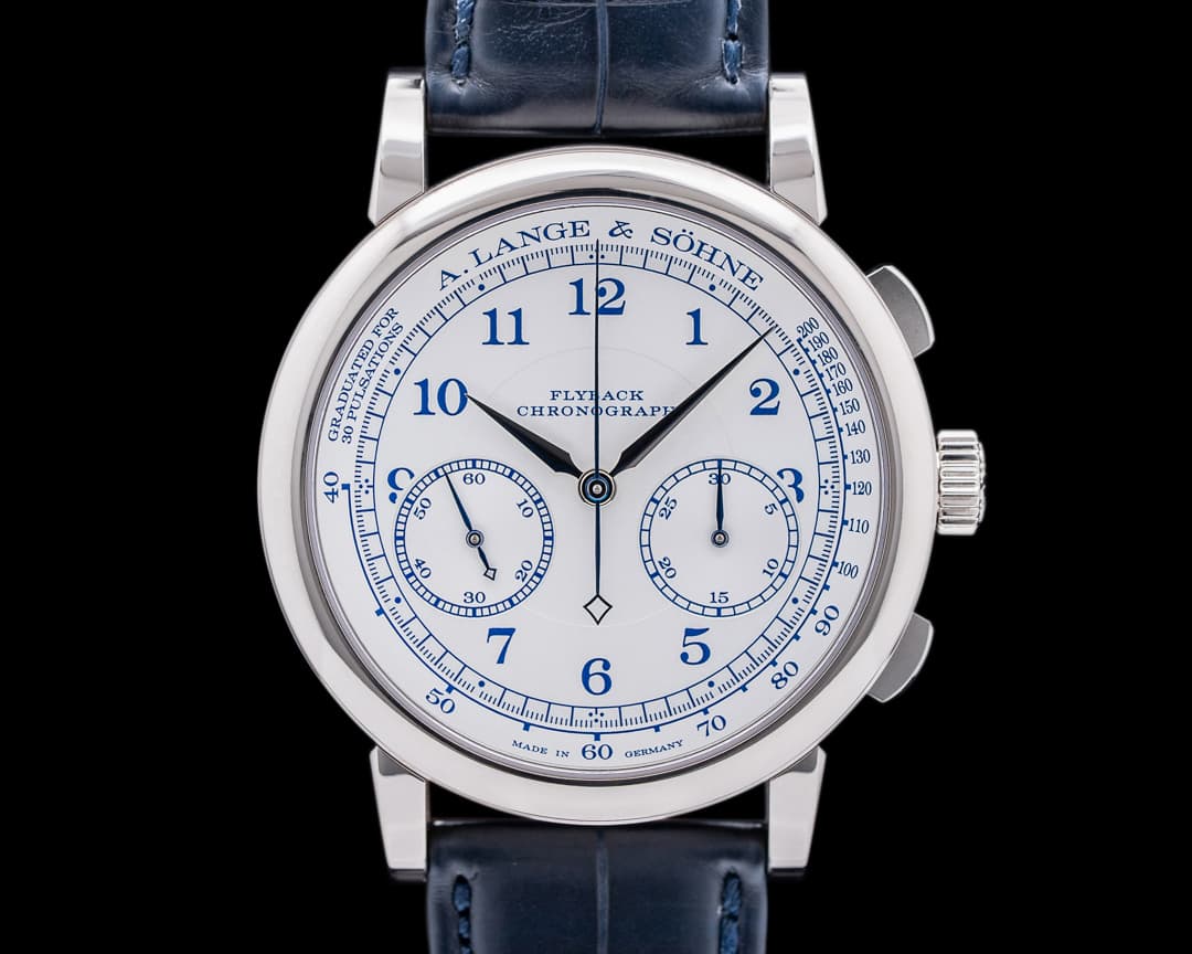 A. Lange and Sohne 1815 Chronograph 414.026 18K White Gold BOUTIQUE 