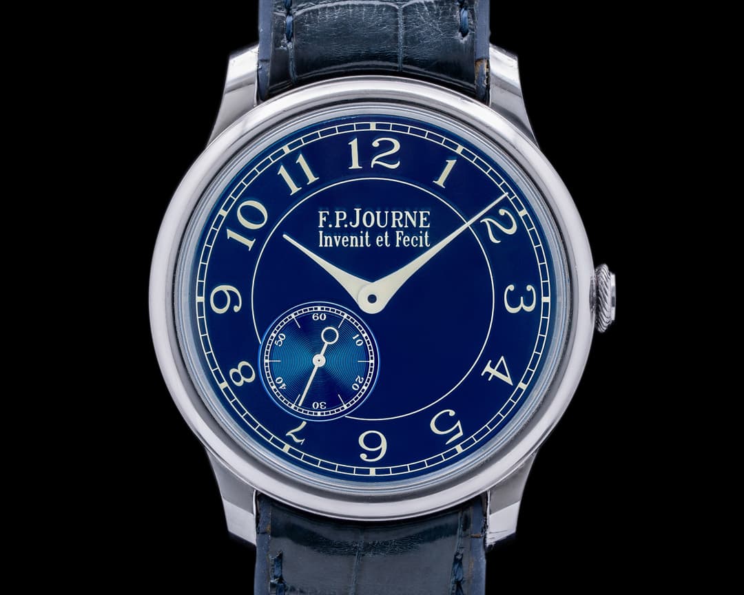 F. P. Journe Chronometre Bleu Tantalum Blue Dial 