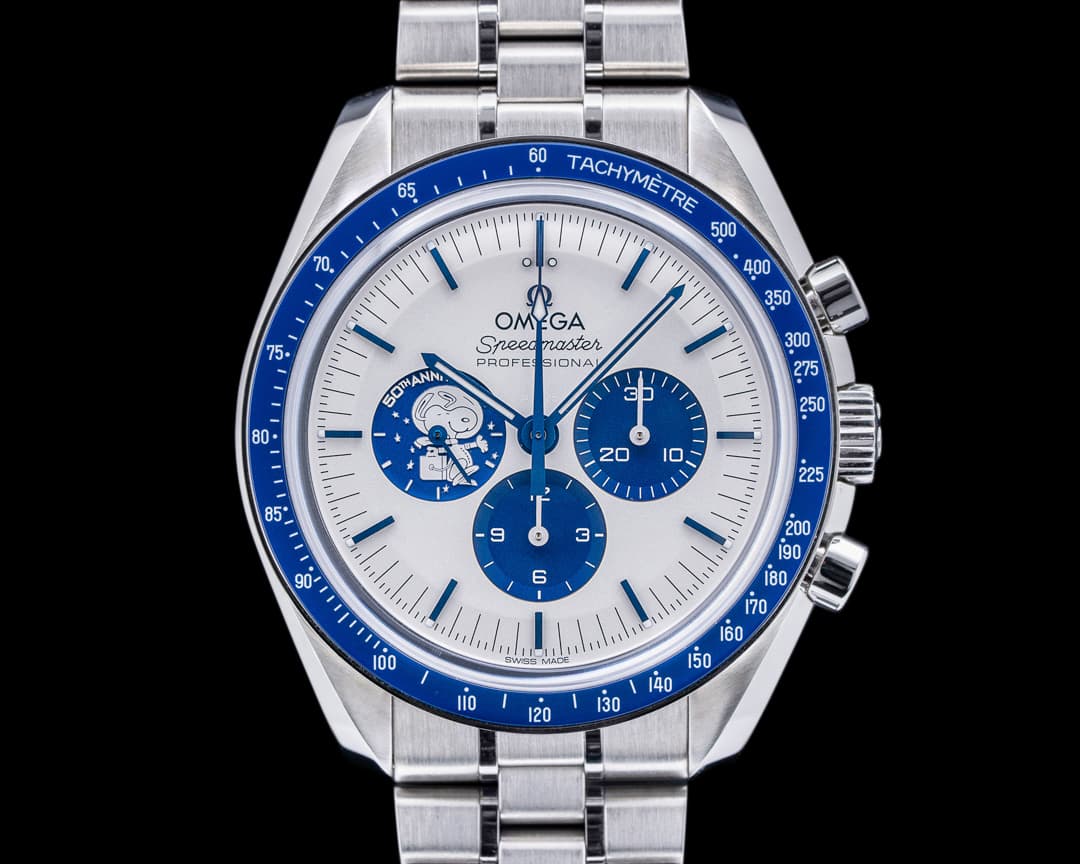 Omega Speedmaster Silver Snoopy Award 50th Anniversary 