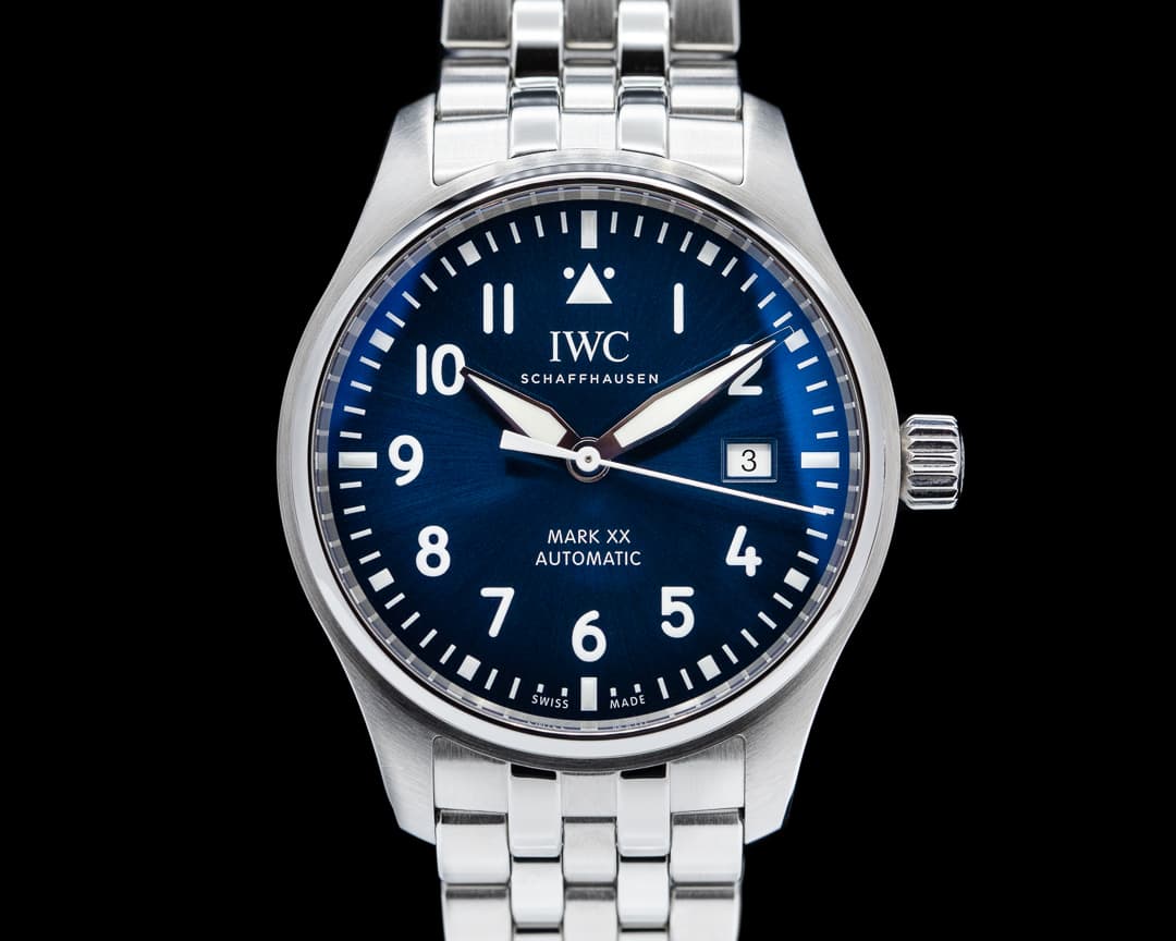 IWC Mark XX SS Bracelet Blue Dial