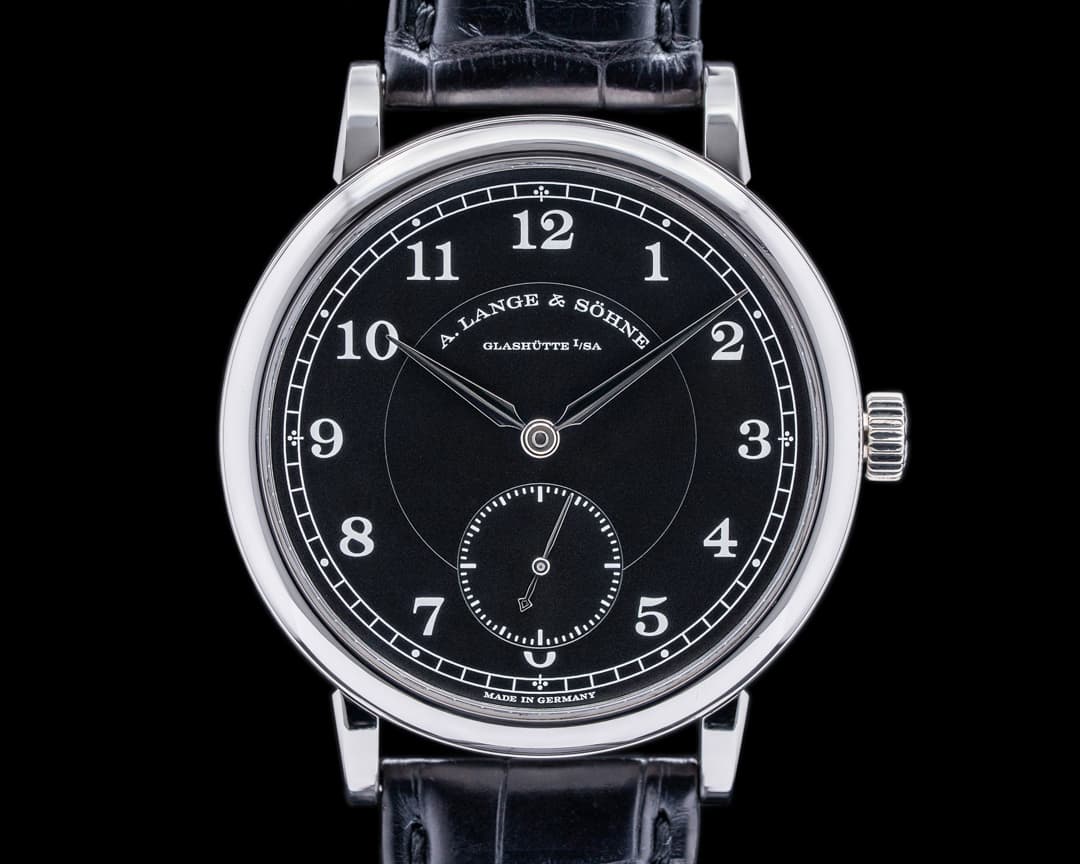 A. Lange and Sohne 200th Anniversary F.A Lange 236.049 1815 Platinum Black Dial RARE