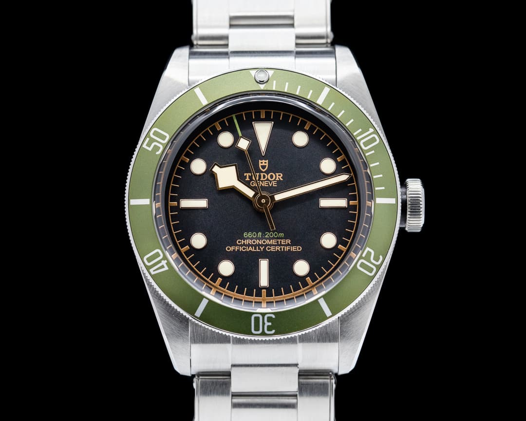 Tudor Tudor Heritage 79230G Black Bay Harrods Green SS