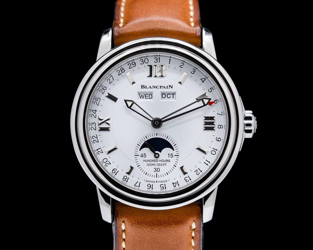 Blancpain Triple Date Moon White Dial Steel SERVICED