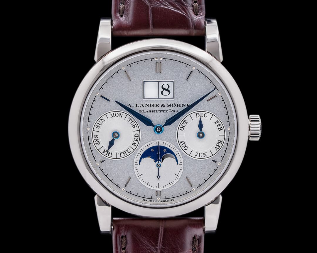 A. Lange & Söhne Saxonia Annual Calendar 330.026 18K White Gold LANGE SERVICE